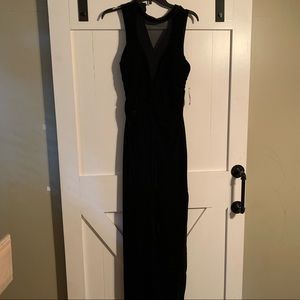 NWT black floor length gown